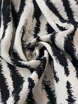 Sukienka midi koszulowa długi rękaw zebra 2XL