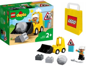 LEGO Duplo 10930 Buldożer Koparka Spych BUDOWA Klocki 2+ Torba