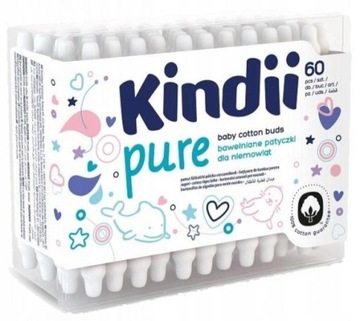 KINDII PATYCZKI Z OGRANICZNIKIEM 60SZT.