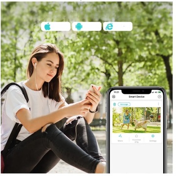ВНЕШНЯЯ IP-КАМЕРА С ЗУМОМ, WiFi, 8 МП, ЧЕРНАЯ