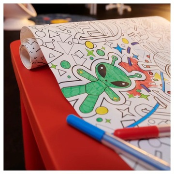 КНИГА-РАСКРАСКА IKEA AFTONSPARV, XXL, РУЛОН, 10 М ПРОСТРАНСТВ
