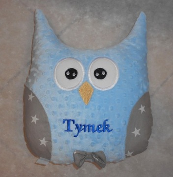 Елочная подушка СОВА для Деда Мороза, имя
