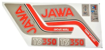 Naklejki Jawa 350 TS org wzór folia polimer lamin.