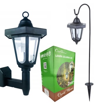 LAMPKA SOLARNA LED OGRODOWA LATARNIA 2w1 LAMPA AKUMULATOR OGRODOWA