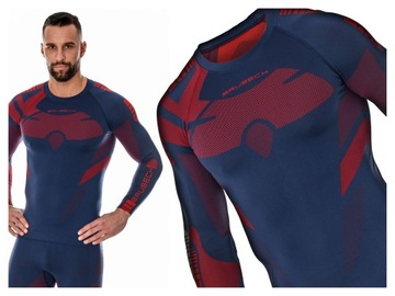 BLUZA MĘSKA BRUBECK DRY ODZIEŻ BIELIZNA TERMOAKTYWNA GRANATOWA / XXL