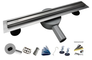 X-HOME ODPŁYW LINIOWY SLIM 120 cm WĄSKI OBROTOWY SYFON