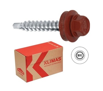 Wkręty farmer d/d 4,8x25mm RAL 3009 250szt. KLIMAS
