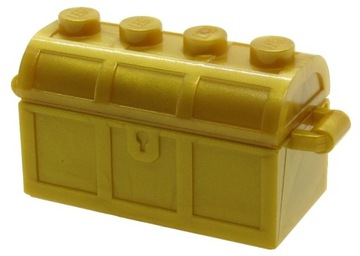 LEGO 4738 SKRZYNKA KUFER ZŁOTA PERŁOWA NOWA (4g)