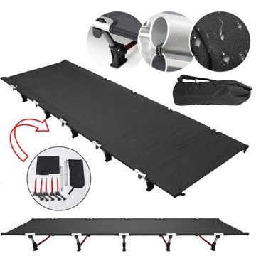 СВЕРХЛЕГКАЯ СОЕДИНЕННАЯ КРОВАТЬ, КЕМПИНГОВОЕ СТУЛ-КРОВАТЬ, АЛЮМИНИЙ, СКЛАДНОЙ 150 кг