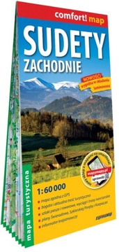 Sudety Zachodnie; laminowana mapa turystyczna 1:60 000