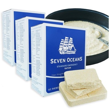 3x Racja żywnościowa SEVEN OCEANS NORWEGIA 500G