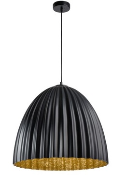 SIGMA Nowoczesna lampa LED TELMA 70 czarny_złoty lampa wisząca LED