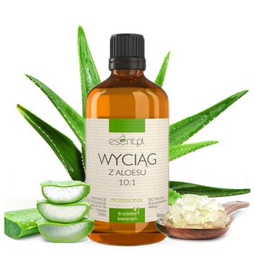 CZYSTY ALOES NA TWARZ KONCENTRAT 10:1 NATURALNY NA BLIZNY TRĄDZIK SUCHOŚĆ