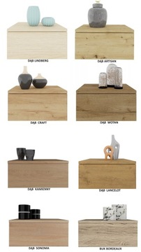 СТОЛИК Прикроватная тумбочка Подвесной ящик БЕЛЫЙ 30 см AVA