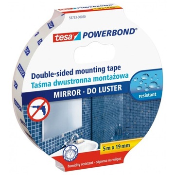 Taśma montażowa Tesa POWERBOND do luster 19mm x 5m