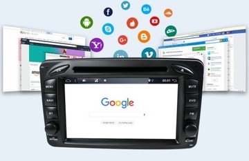 Radio Android dvd GPS MERCEDES CLK/W209/W203/W208