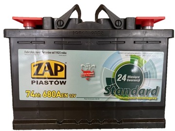 AKUMULATOR 74AH/690A 'ZAP' P+ BYLOK GLIWICE ŚWIEŻE