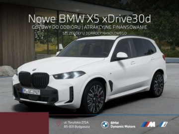 BMW X5 G05 SUV Facelifting 3.0 30d 298KM 2026 BMW X5 xDrive30d 298 KM mHEV - Gotowy do Odbioru - Hak - Kamera 360 - M Pro