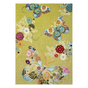 Килим дитячий Метелики 114 Зелений BELLA Kids 200x290 см