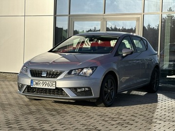 Seat Leon III Hatchback Facelifting 1.4 TSI 125KM 2018 Seat Leon Salon PL! LED, Klima, Grzane fotele, Tem, zdjęcie 2