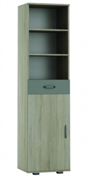 Wysoki Regał 50cm Dąb Sonoma OLIO / 20 kolorów