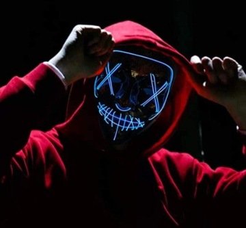 СВЕТЯЩАЯСЯ СВЕТОДИОДНАЯ МАСКА PURGE LED DISPOSIT СИНИЙ