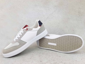 U.S. POLO ASSN SNEAKERS BUTY MĘSKIE TRAMPKI SZARE