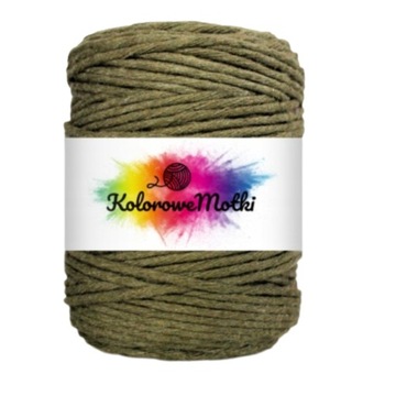 Sznurek Bawełniany do Makramy Khaki 100m 3mm