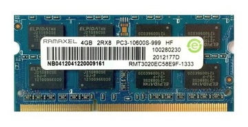 DDR3 RAMAXEL 4GB RMT3020EC58E9F-1333 Dell Latitude