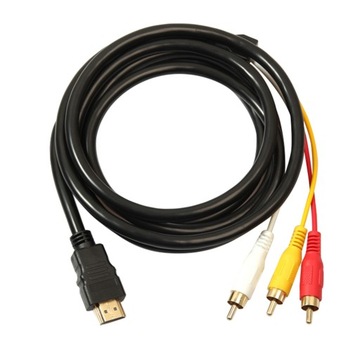 Кабельный кабель кабеля HDMI до 3RCA 1,5 м