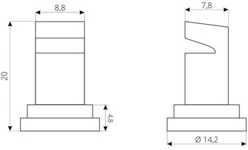 ДЕФЛЕКТОР РАСПЫЛИТЕЛЬ 05 КОРИЧНЕВЫЙ