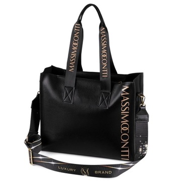 MASSIMO CONTTI TOREBKA DAMSKA SHOPPER LISTONOSZKA