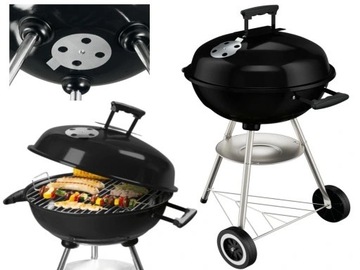GRILL PIKNIKOWY WĘGLOWY SKŁADANY GRILLMEISTER