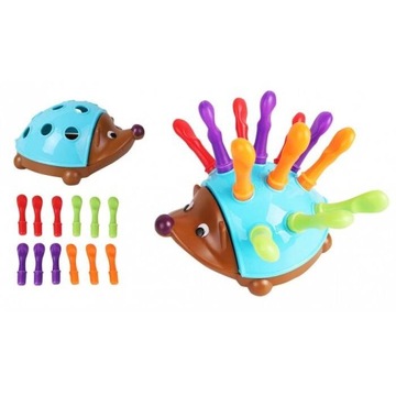 Jeżyk sorter Montessori nauka Jeż układanka edukacyjna nauka