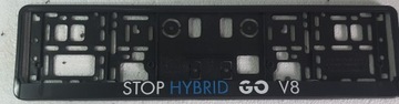 RAMKA TABLICY REJESTRACYJNEJ STOP HYBRID GO V8 3D