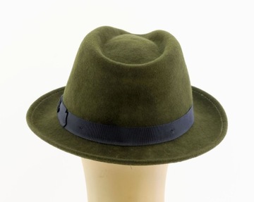 $165 Hickey Freeman Fedora Kapelusz r. M Wełna USA