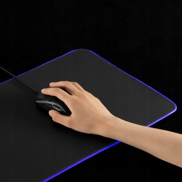 БОЛЬШОЙ КОВРИК ДЛЯ ИГРОВОЙ МЫШИ RGB СО СВЕТОДИОДНОЙ ПОДСВЕТКОЙ НАСТОЛЬНЫЙ КОВРИК XXL