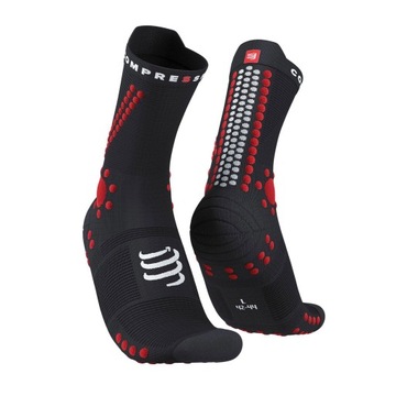 SKARPETY COMPRESSPORT PRO RACING SOCKS V4.0 TRAIL Black / Red r.42-44