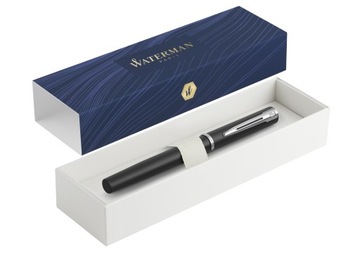 ПЕРЬЕВАЯ РУЧКА CT ALLURE WATERMAN + ЧЕРНИЛЬНЫЙ ПОРШЕНЬ ЧЕРНАЯ