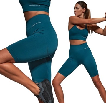 GATTA DAMSKIE SPODENKI DO JAZDY NA ROWERZE ODDYCHAJACE SPORTOWE LEGGINSY -M