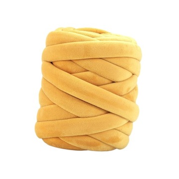 250 g/0,55 funta gruba przędza gigantyczna przędza 17 m miękka przędza typu Jumbo Tube nieporęczna żółta
