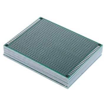 Opakowanie 10 szt. płytki prototypowej dwustronnej PCB z uniwersalnym nadrukiem 6x8CM