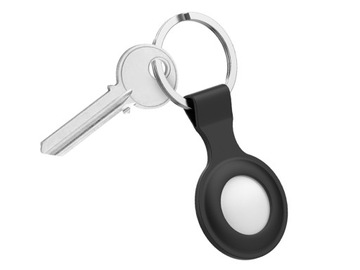 Тонкий чехол SILICONE MAT PENDANT для Apple AirTag, защитный чехол