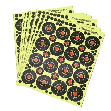 10 Sheets Darts Bullseye Target Papers Practice Reactive Splatter Shot Gun