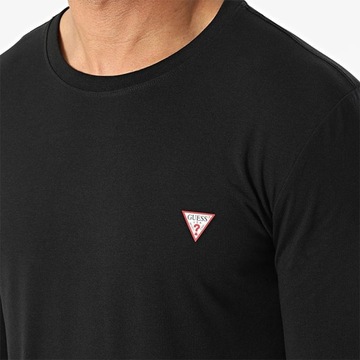 Guess pánske tričko longsleeve čierne logo M2YI08J1311 M