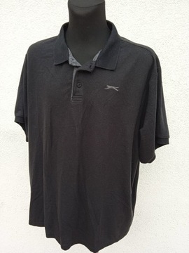 5XL SLAZENGER CZARNA KOSZULKA POLO T-SHIRT BAWEŁNA