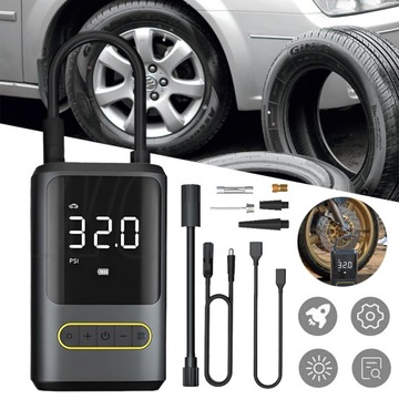 PRZENOŚNY KOMPRESOR POWIETRZA 4000MAH MINI ELEKTRYCZNA POMPKA POWIETRZA