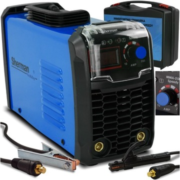Spawarka MMA 200A REALNE PARAMETRY Inwertorowa Elektrodowa 230V SHERMAN TIG