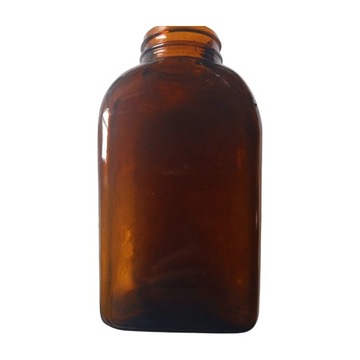 Duży brązowy słój apteczny, poj. 1200 ml. PRL.
