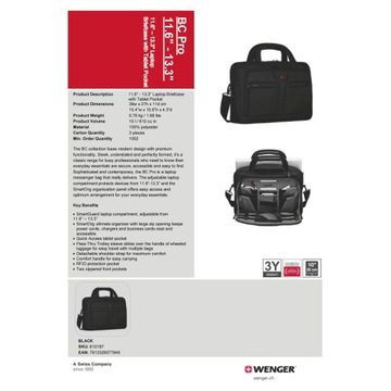 Сумка для ноутбука Wenger BC Pro 13,3 дюйма 610187